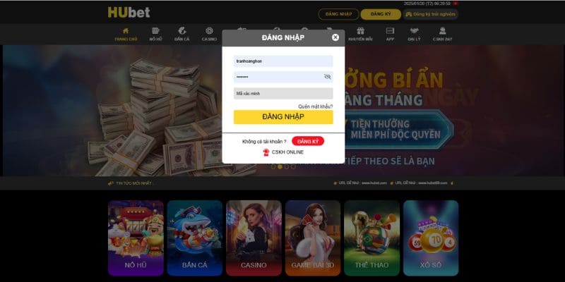 Hướng dẫn quy trình Đăng Nhập Hubet cực đơn giản cho người mới